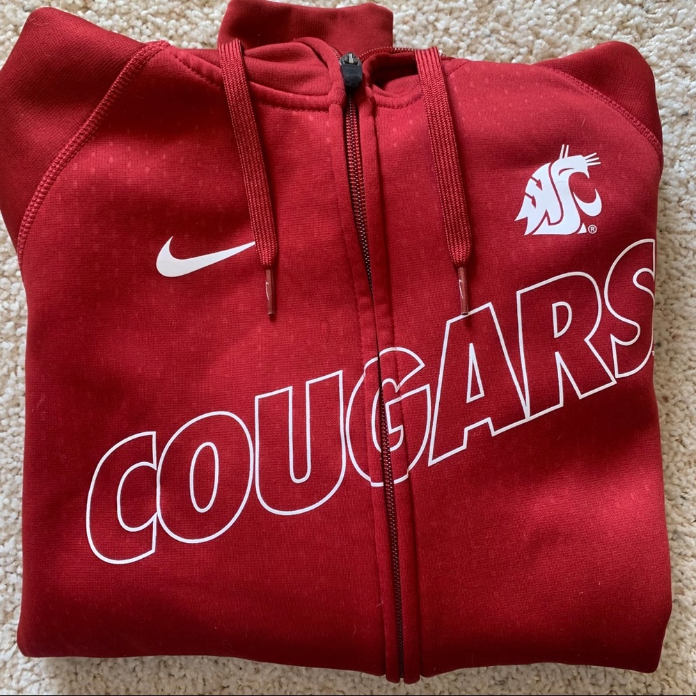 WSU zip up Nike hoodie